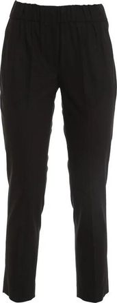 Brunello Cucinelli Black Relaxed Cotton Trousers, Brand Size 38 (US Size 4)