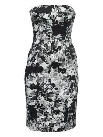 Erdem Chemisier midi a fiori - Nero