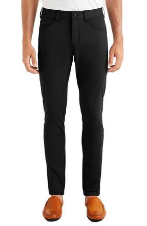 Rhone Commuter Mens Slim Fit Five Pocket Pants in Black at Nordstrom, Size 34