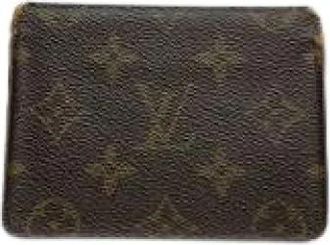 Louis Vuitton Pre-owned Leren Portemonnee - Dames - Vintage Accessoires - Bruin - ONE Size - Leer - Vintage
