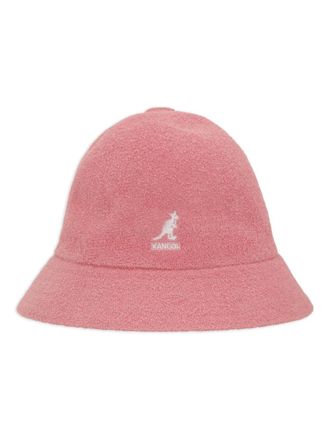 Kangol logo-patch bucket hat - women - Fabric - L - Pink