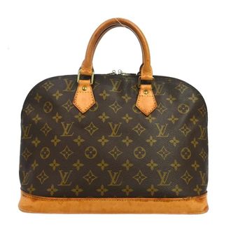 Louis Vuitton Alma Handbag Monogram Canvas Brown Canvas Handbag (Pre-Owned)