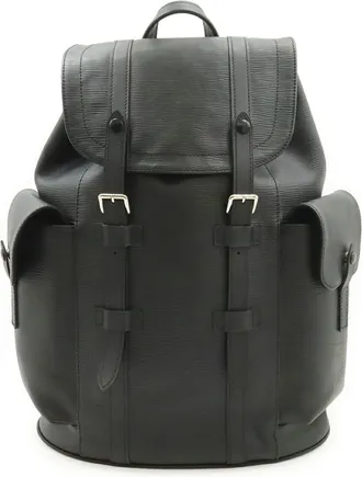 Louis Vuitton Black Noir Epi Leather Backpack (Pre-Owned)