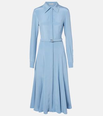 Emilia Wickstead Riko belted silk midi dress
