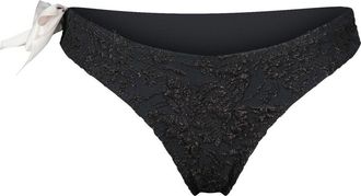 Giambattista Valli bow-detail one-shoulder bikini - women - Polyamide/Polypropylene - 44 - Black