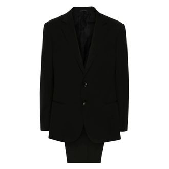 Giorgio Armani Uc001 Suit - male - Giorgio Armani - Single Breasted Suits - Black - 3XL - Suits