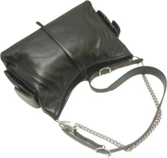Louis Vuitton Pre-owned Vintage Schoudertas - Dames - Vintage Schoudertas - Zwart - ONE Size - Leer - Vintage