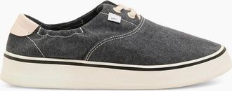Ami Mens Washed Canvas Tennis Sneakers Navy - Size: 11
