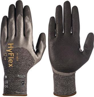 OEM Guante Protector Hyflex 11-937 Resistente A Cortes Talla 11 Negro / Gris En 388 Kat.ii Ansell (paquete De 12)