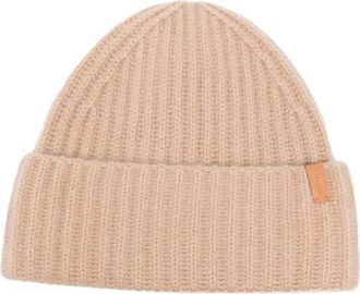 Vince ribbed-knit cashmere beanie - women - Cashmere - One Size - Neutrals