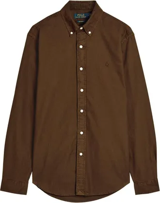 Polo Ralph Lauren Logo-embroidered Cotton Shirt - Brown - Xxl