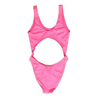 Dolce & Gabbana One-piece, female, Pink, Size: S Cut-Out High Leg One Piece Swimsuit