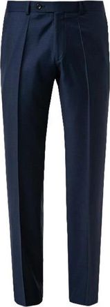 Roy Robson Slim Fit Wollen Broek met Plooien - Heren - Nette broeken - Blauw - S - Wol - Broeken
