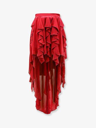 Actualee Gonna con rouches in satin - ACTUALEE - gender_Woman