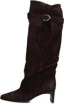 Elena Iachi Heeled Boots - Dames - Laarzen met Hak - Bruin - 39 EU - Su&egrave;de - Schoenen