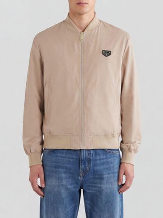 Philipp Plein Bomber in nylon leggero con colletto iconico e logo applicato
