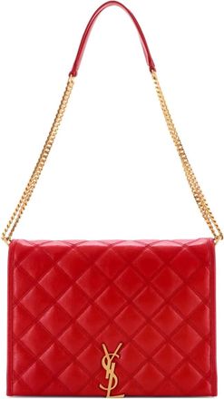 Saint Laurent Becky gewatteerde leren kleine schoudertas - Rood