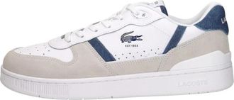 Lacoste T-Clip Sneakers - Heren - Sneakers - Wit - 47 EU - Leer - Schoenen
