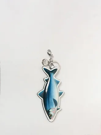 Moschino Fish Polyurethane and Brass Keychain