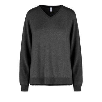 Bomboogie Jersey de cuello en V - Knitwear - Mujer - Negro - 2XL