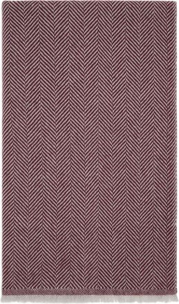 Brunello Cucinelli Sciarpa in cashmere con motivo pied-de-poule - Rosso