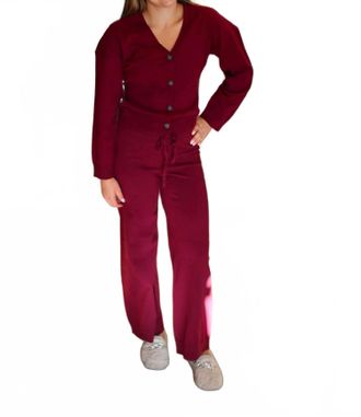 Chaser Maison Cardi Sweater In Fig