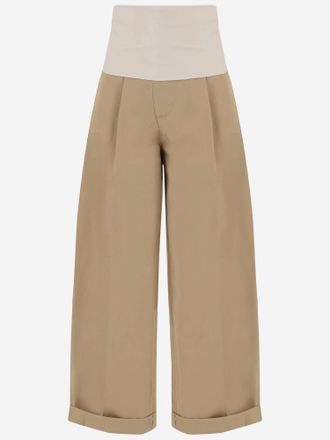 Darkpark katoenen broek met elastische tailleband