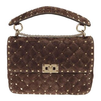 Valentino Garavani Dames, Tassen, Bruin, Maat: ONE Size Su&egrave;de