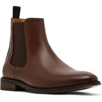 Steve Madden Avenue Chelsea Boot in Brown Leather at Nordstrom, Size 11.5