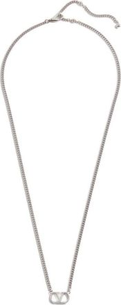 Valentino Garavani Bijoux Zilveren Ketting Halsketting - Heren - Kettingen - Grijs - ONE Size - Accessoires