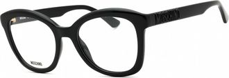 Moschino Ladies Black Rectangular Eyeglass Frames MOS636