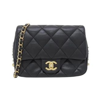 Chanel Pre-owned Lambskin Shoulder Bag - Dames - Pre-owned - Zwart - Maat: ONE Size Leer