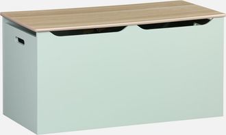 Sweeek Ba&uacute;l Infantil Ideal Para Juguetes, Tobias, Verde Celad&oacute;n, 80x40x40 Cm