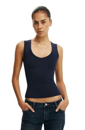 Cotton On Womens Hold Me V Neck Tank in Total Eclipse at Nordstrom, Size Xx-Small