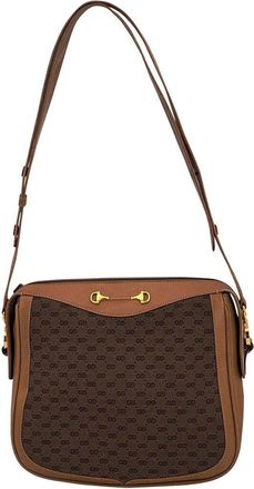 Gucci Brown Cotton Shoulder Bag (Authentic Pre-Loved)