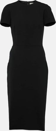 Victoria Beckham Fitted T-Shirt crepe midi dress