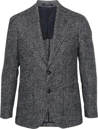 Tagliatore Prince de Galles Blazer - Heren - Blazers - Grijs - M - Katoen - Jassen