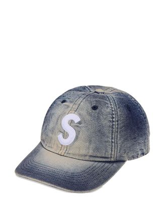 SUPREME Cordura denim pet met logodetail - Blauw