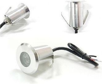 Trade Shop Trade Shop Traesio - Trade Shop - Faretto Incasso Luce Fredda Calda Led 3w Segnapasso Calpestabile Externa