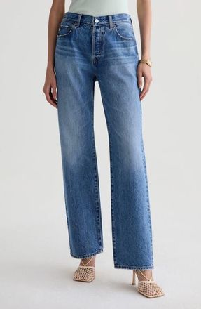 AG - Adriano Goldschmied Sydney High Waist Relaxed Straight Leg Jeans in Candid at Nordstrom, Size 30