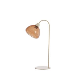 Light & Living L&aacute;mpara De Mesa - Bisho - Marr&oacute;n - Vidrio - - Light&living