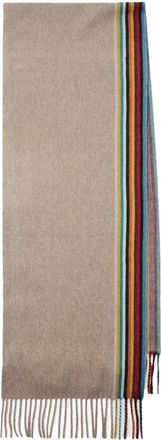 Paul Smith Sciarpa Signature Stripe in Cashmere - - Accessories - Uomo - Beige - ONE SIZE