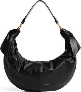 Coccinelle Furoshiki Large - Dames - Schoudertassen - Zwart - ONE Size - Leer - Tassen