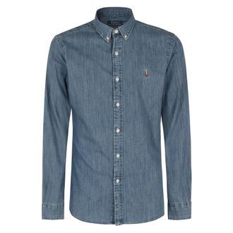 Polo Ralph Lauren Denim Shirts - Heren - Spijkeroverhemden - Blauw - XL - Denim - Overhemden