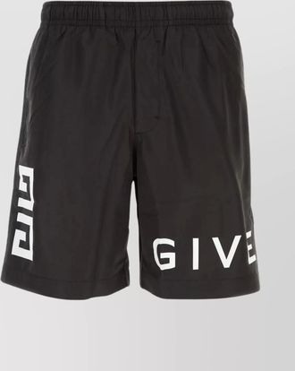 Givenchy logo-print swim shorts