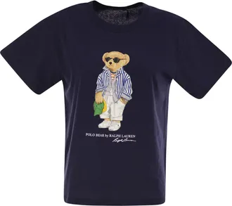 Polo Ralph Lauren Polo Bear T Shirt In Cotton Jersey