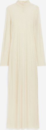 H&M Kleid mit Strassverzierung - Beige