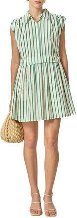English Factory Stripe Sleeveless Dress in Green Stripe at Nordstrom, Size X-Small