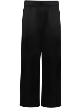 Brunello Cucinelli satin trousers - Black