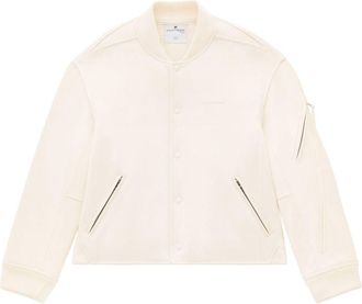 Courr&egrave;ges wool bomber jacket - men - Cupro/Wool - S - Neutrals